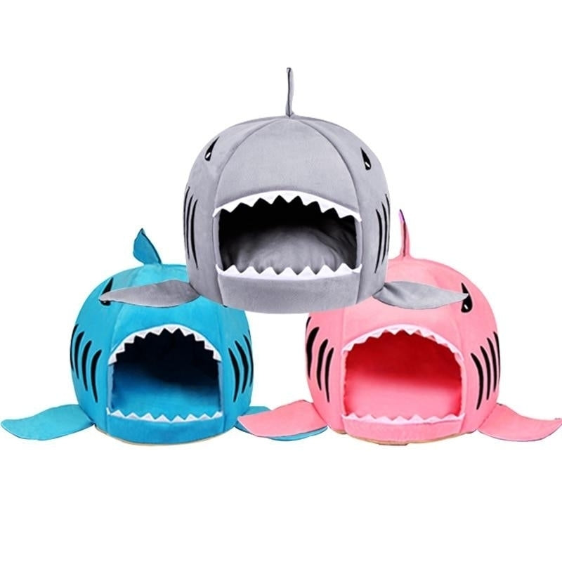 Shark Pet House Bed For Dogs Cats Small Animals Products Image 1