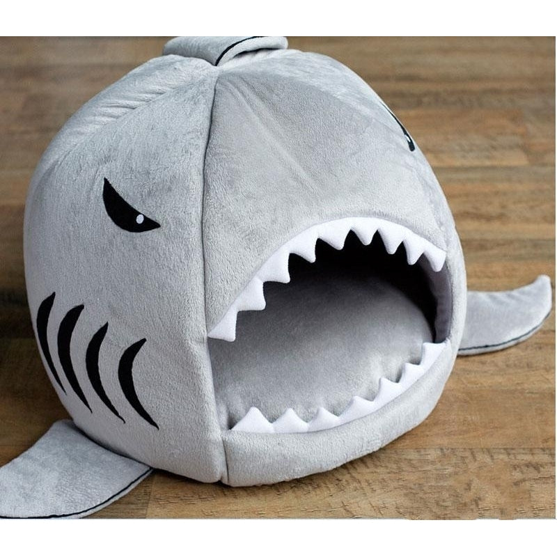 Shark Pet House Bed For Dogs Cats Small Animals Products Image 8