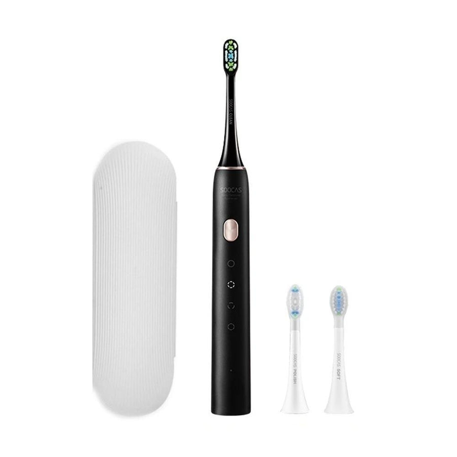 Sonic Electric Toothbrush with 3 DuPont Brush Heads 4 Modes Handle Ultrasonic Automatic Image 1