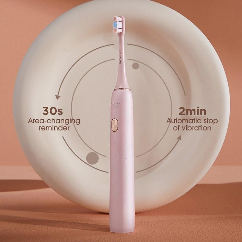 Sonic Electric Toothbrush with 3 DuPont Brush Heads 4 Modes Handle Ultrasonic Automatic Image 10