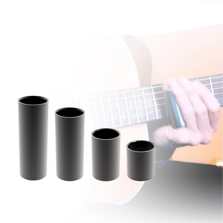 Stainless Steel Guitar Sliders Finger Sleeve 1 Set Image 1