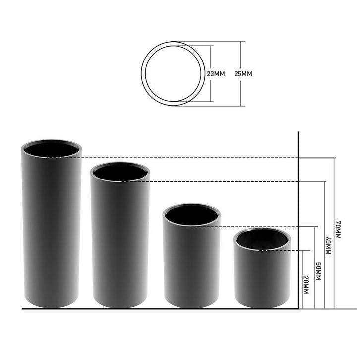 Stainless Steel Guitar Sliders Finger Sleeve 1 Set Image 6