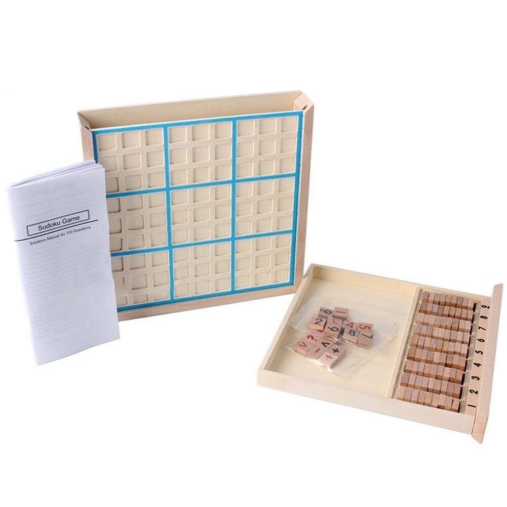 Sudoku Chess Logic Training Board Children Intelligence Toys Gifts Wooden Game with Books Sets Image 5