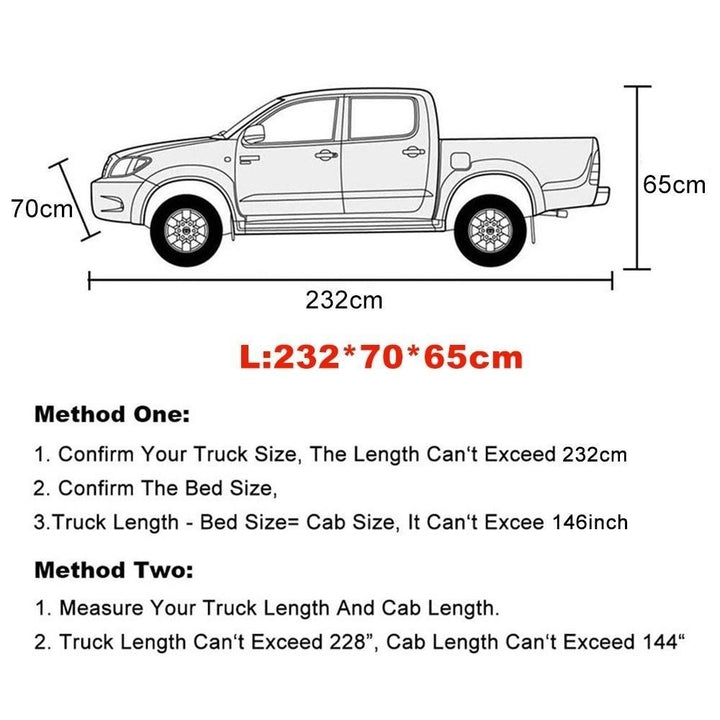 Truck Cover, All Season Car Cover for Pickup Truck, Against Dust, Debris, Windproof UV Protection Image 4