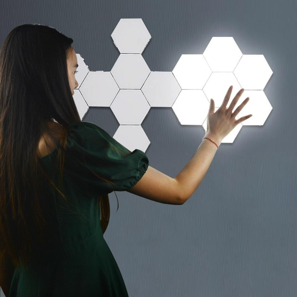 Touch Sensor Quantum Wall Lamps Hexagon Shape Honeycomb Image 6