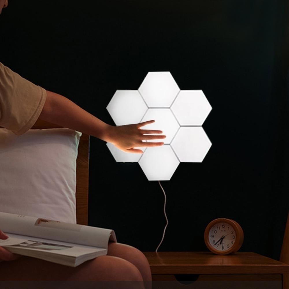 Touch Sensor Quantum Wall Lamps Hexagon Shape Honeycomb Image 7