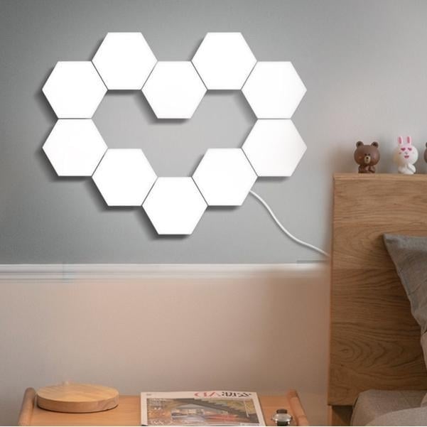 Touch Sensor Quantum Wall Lamps Hexagon Shape Honeycomb Image 8