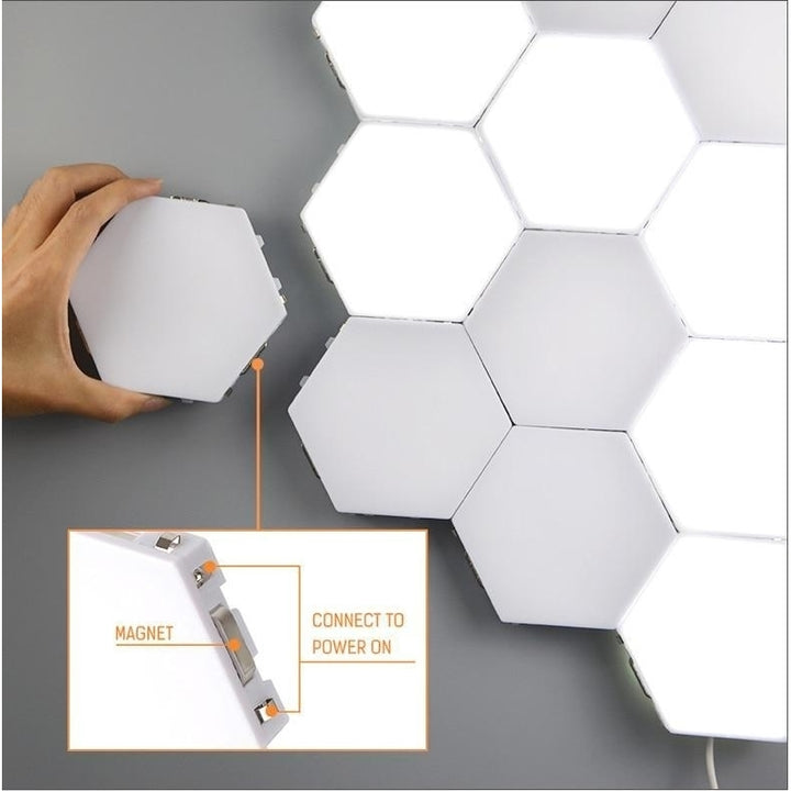 Touch Sensor Quantum Wall Lamps Hexagon Shape Honeycomb Image 10