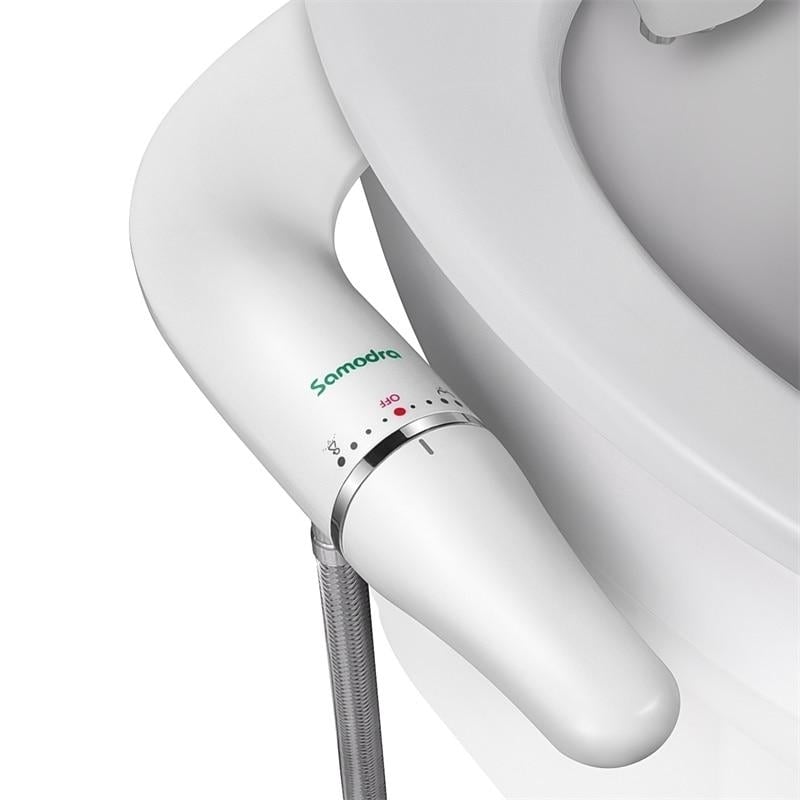 Ultra-Slim Toilet Seat Attachment With Brass Inlet Adjustable Water Pressure Image 6