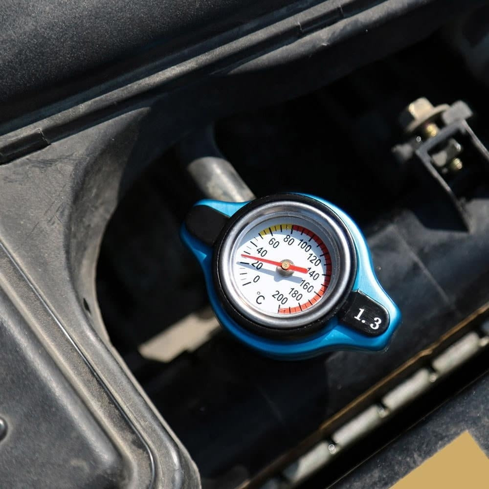 Universal Thermo Thermostatic Radiator Cap Cover with Water Temperature Gauge Image 4