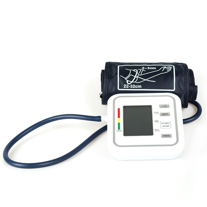 Upper Arm Style Automatic Electronic Blood Pressure Monitor with Large LCD Display Digital Intelligent Blood Pressure Image 6