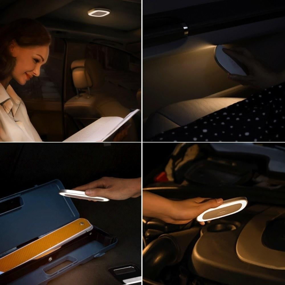 USB Rechargeable Magnetic LED Lamp Touch Sensor Car Ceiling Lamp Image 5