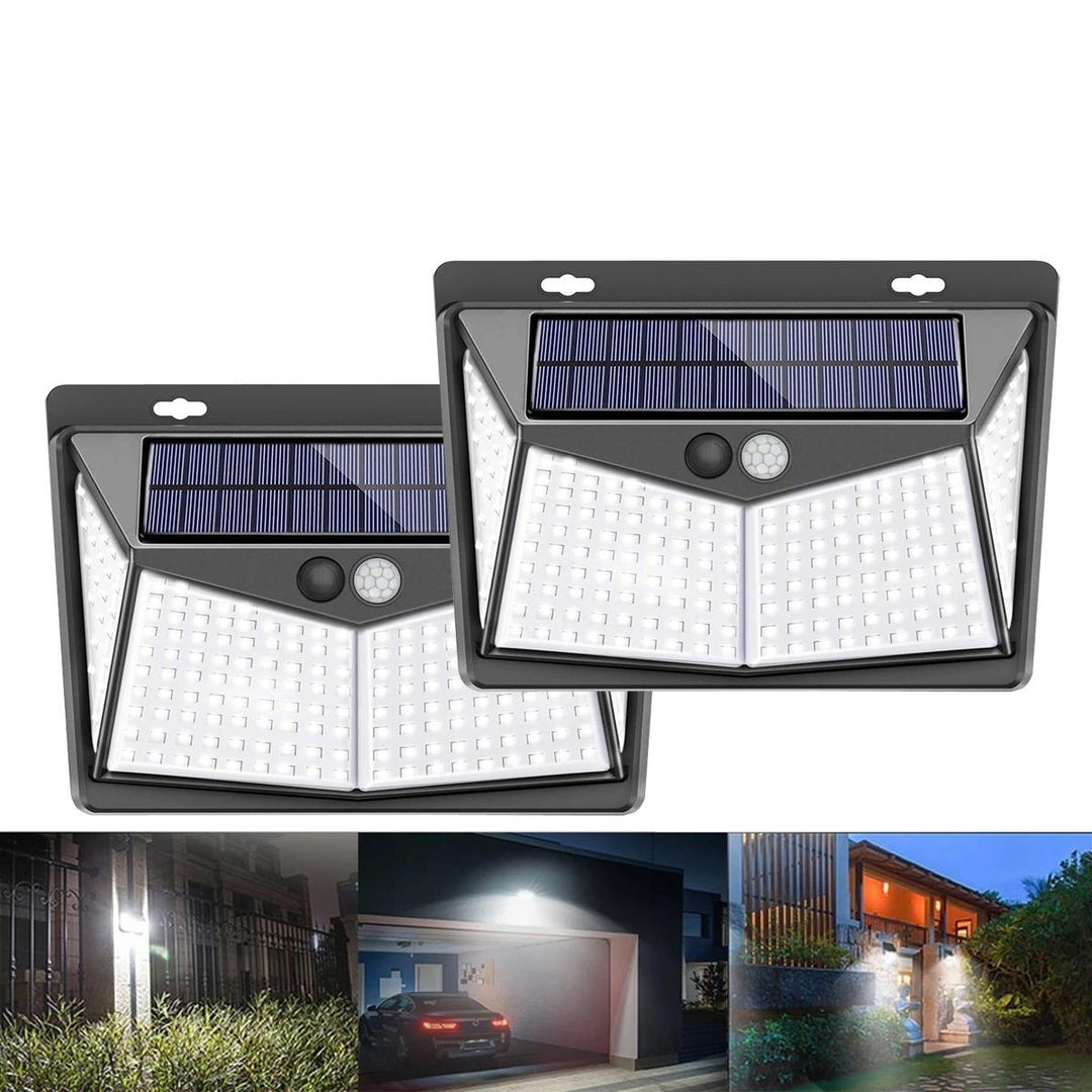 Waterproof LED Solar Power PIR Motion Sensor Wall Light for Outdoor Garden Image 4