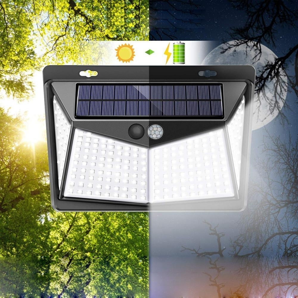 Waterproof LED Solar Power PIR Motion Sensor Wall Light for Outdoor Garden Image 5