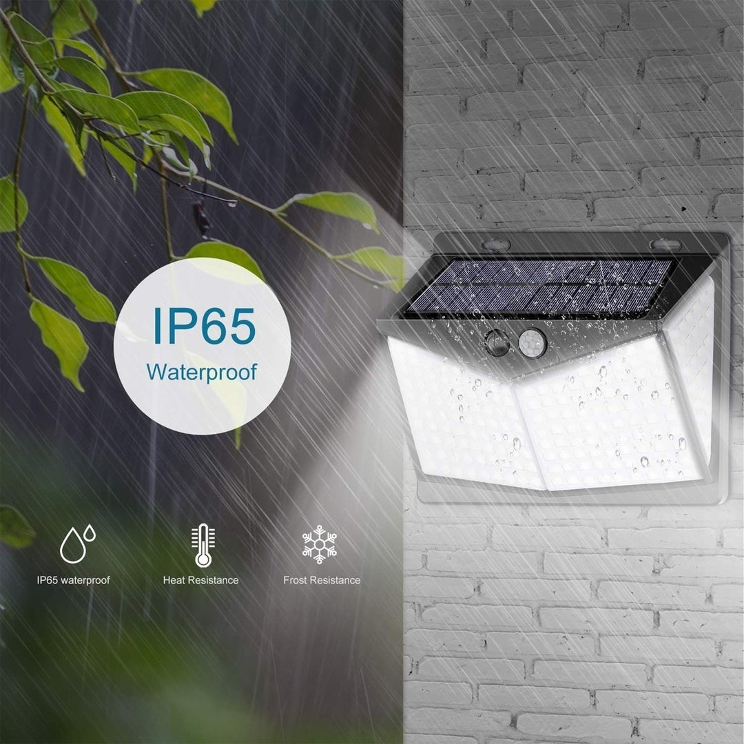 Waterproof LED Solar Power PIR Motion Sensor Wall Light for Outdoor Garden Image 9