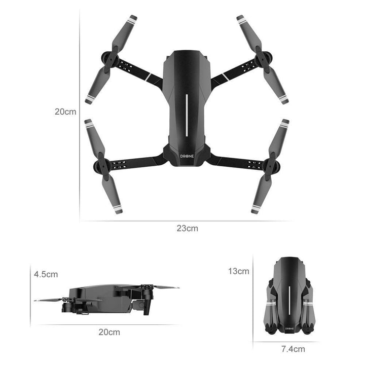 WiFi FPV 4K Drone RC Quadcopter Headless Mode Altitude Hold Gesture Photo Track Flight 3D Flip Folding Image 8