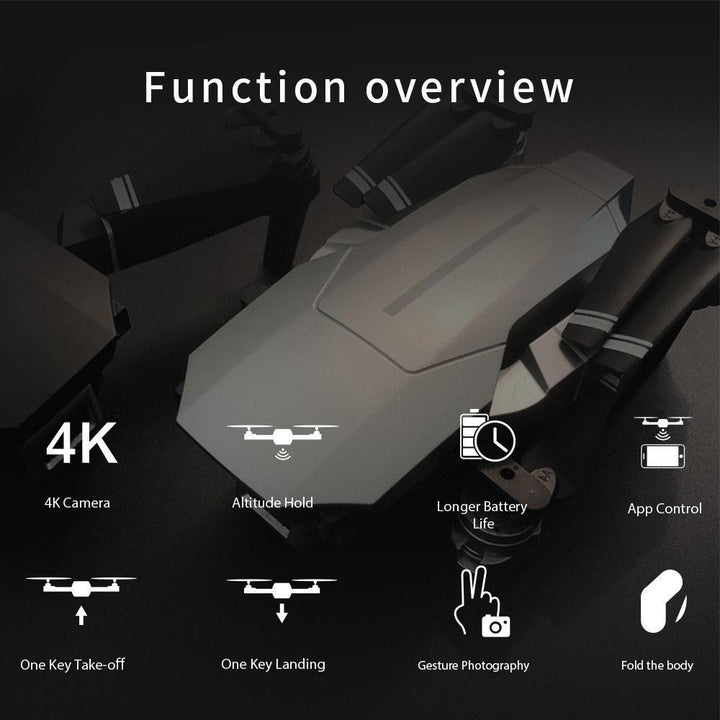 WiFi FPV 4K Drone RC Quadcopter Headless Mode Altitude Hold Gesture Photo Track Flight 3D Flip Folding Image 12