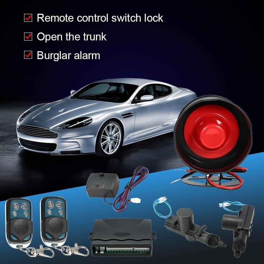 Car Alarm + 2 Door Remote Central Locking Kit Image 10