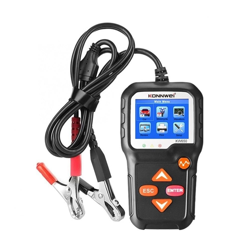 Car Battery Tester 12V Auto Load on Cranking System and Charging Scan Tool Image 1