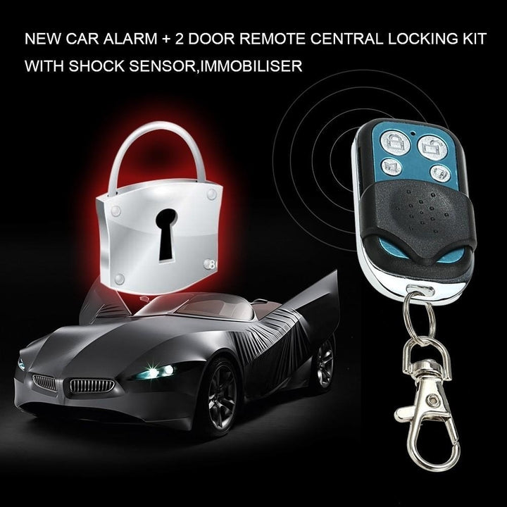 Car Alarm + 2 Door Remote Central Locking Kit Image 11