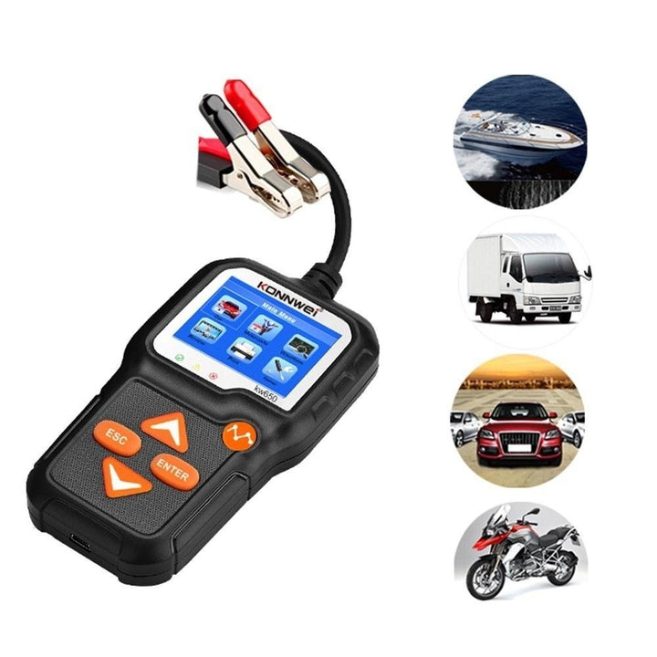 Car Battery Tester 12V Auto Load on Cranking System and Charging Scan Tool Image 4