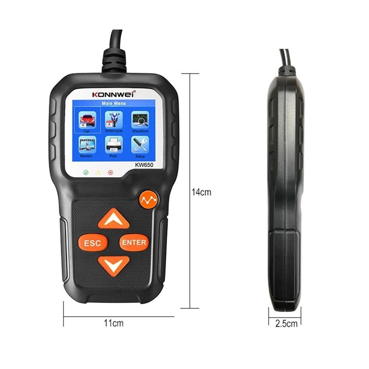 Car Battery Tester 12V Auto Load on Cranking System and Charging Scan Tool Image 6