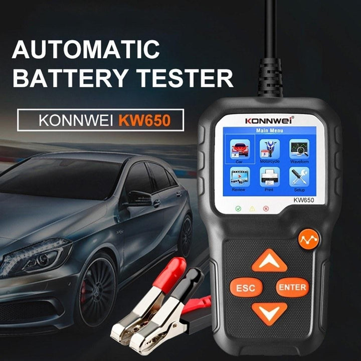 Car Battery Tester 12V Auto Load on Cranking System and Charging Scan Tool Image 10