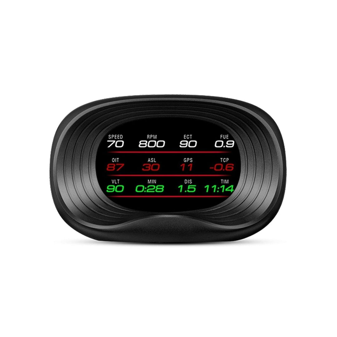 Car HUD Display, OBD+GPS Dual System Head Up Display High Definition Speedometer Diagnostic Tool Image 1