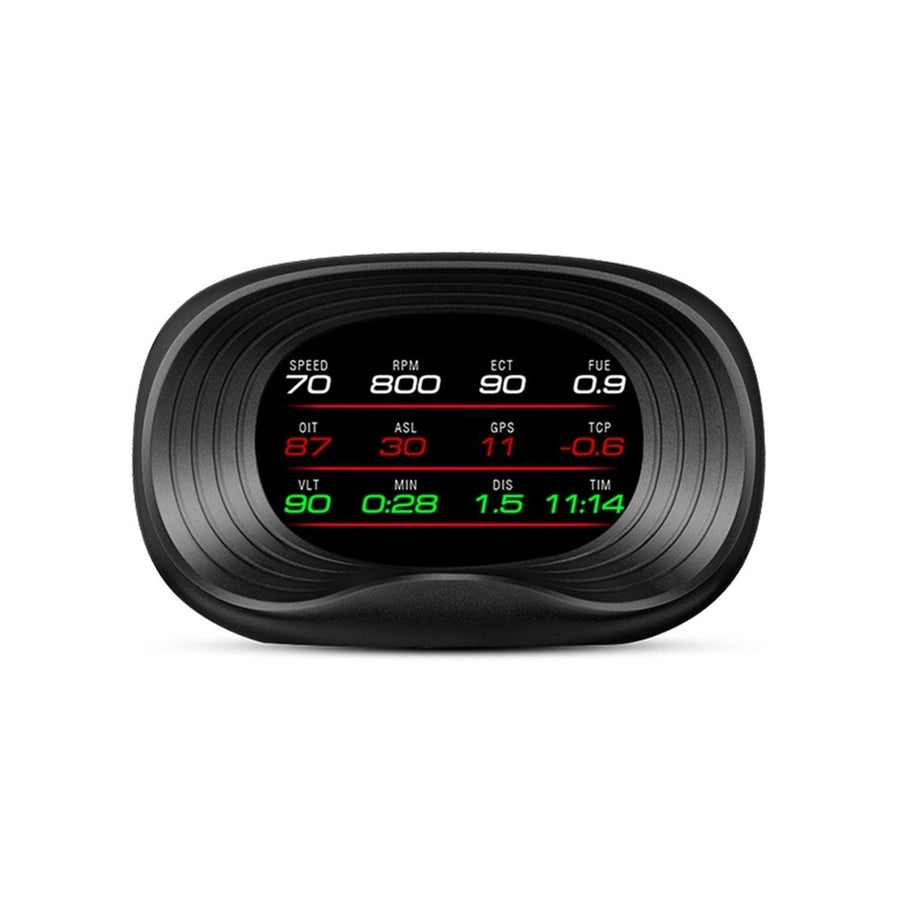 Car HUD Display, OBD+GPS Dual System Head Up Display High Definition Speedometer Diagnostic Tool Image 1