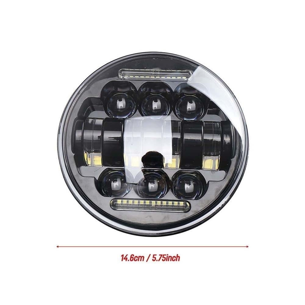 Car LED Headlight Bulbs Driving Lamp 5.75 Inch 66W Headlamps for JEEP Wrangler JK 1997-2017 Image 3