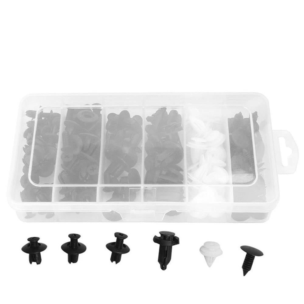 Car Retainer clips Body Plastic Rivets Fasteners Push Bumper Door Trim Panel Screws with Removal Tool 100 Pcs Image 4