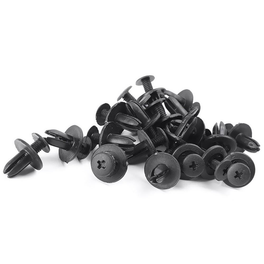 Car Retainer clips Body Plastic Rivets Fasteners Push Bumper Door Trim Panel Screws with Removal Tool 100 Pcs Image 7