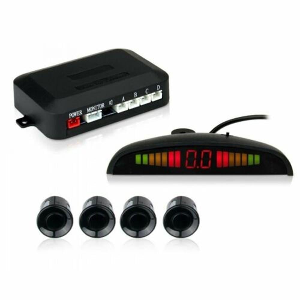 Car Sensor Backup Reverse Rear View Radar Alarm System Kit Digital Display Black Image 2