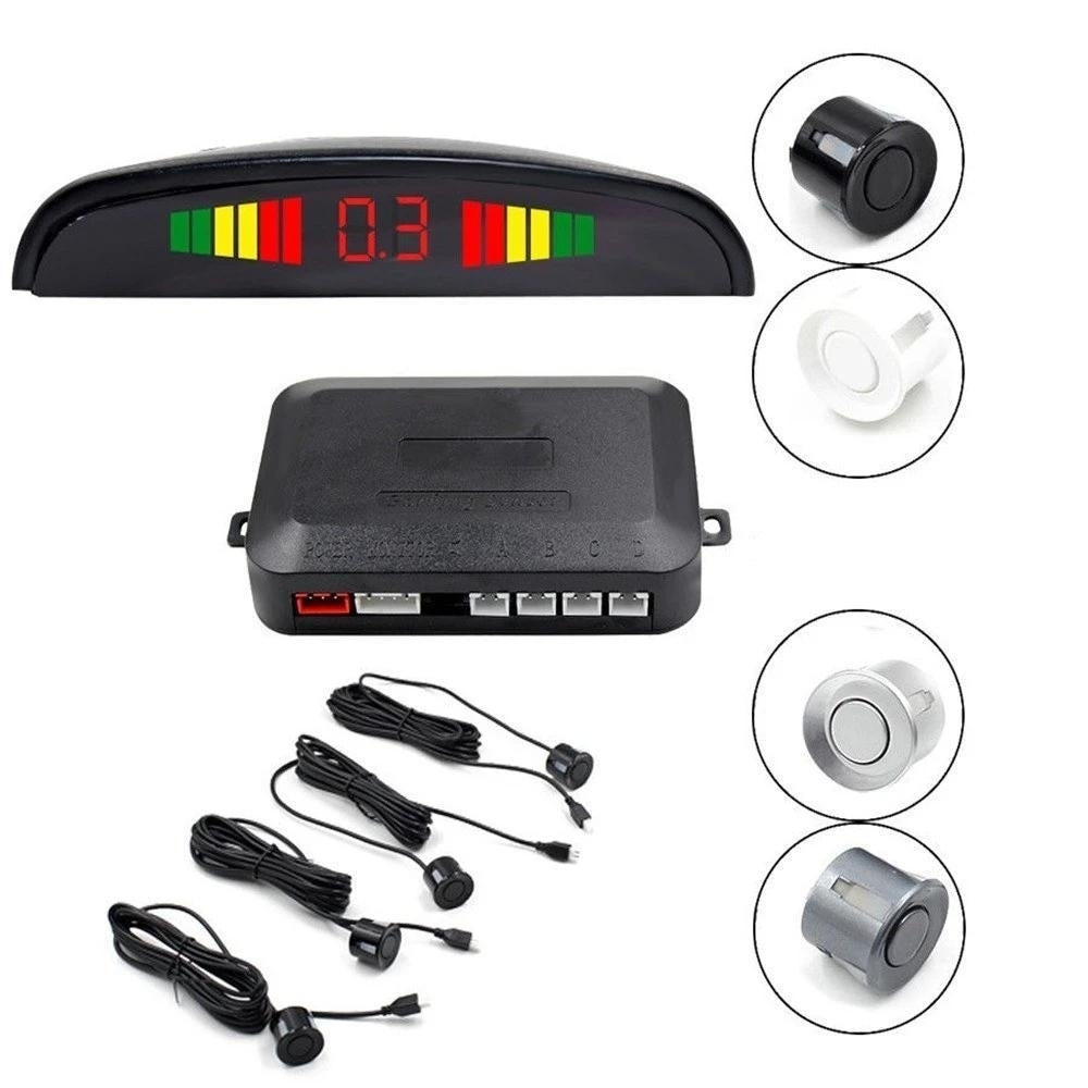 Car Sensor Backup Reverse Rear View Radar Alarm System Kit Digital Display Black Image 5