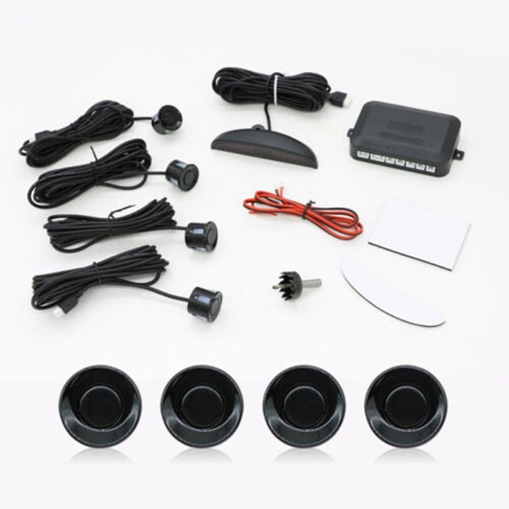 Car Sensor Backup Reverse Rear View Radar Alarm System Kit Digital Display Black Image 6