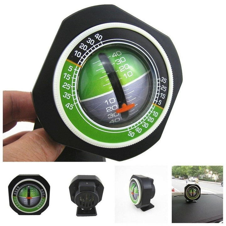 Car Truck Angle Tilt Indicator Balancer Backlight Slope Meter Gauge Image 2