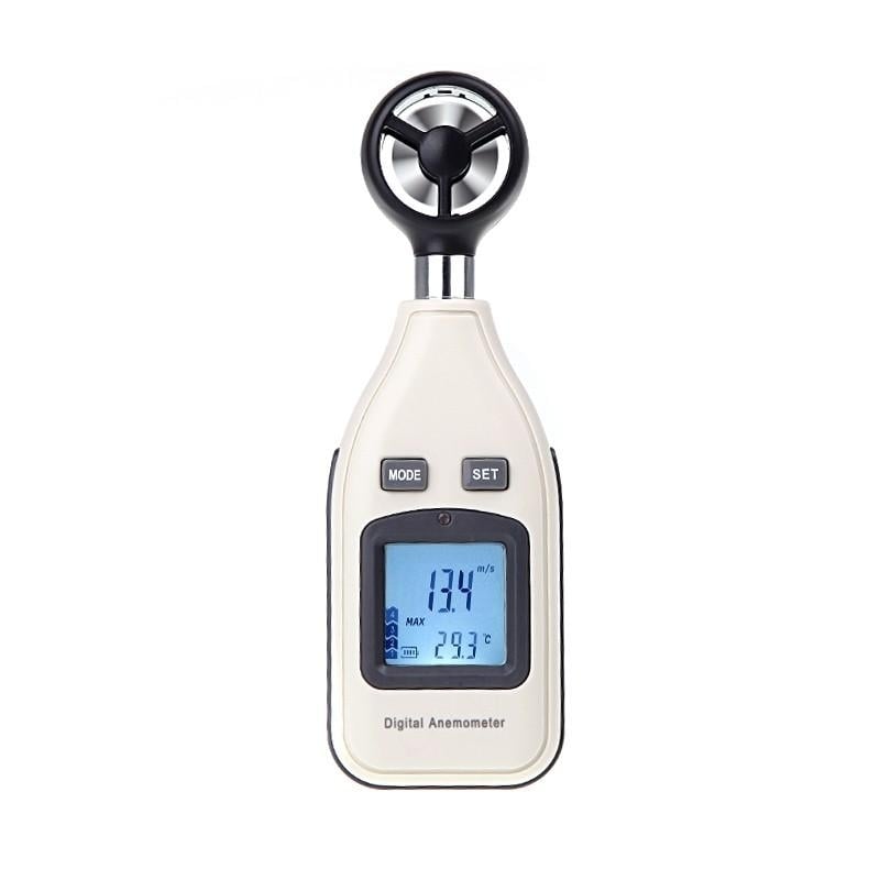 Digital Air Velocity Temperature Anemometer Wind Speed Meter Thermometer LCD Image 1