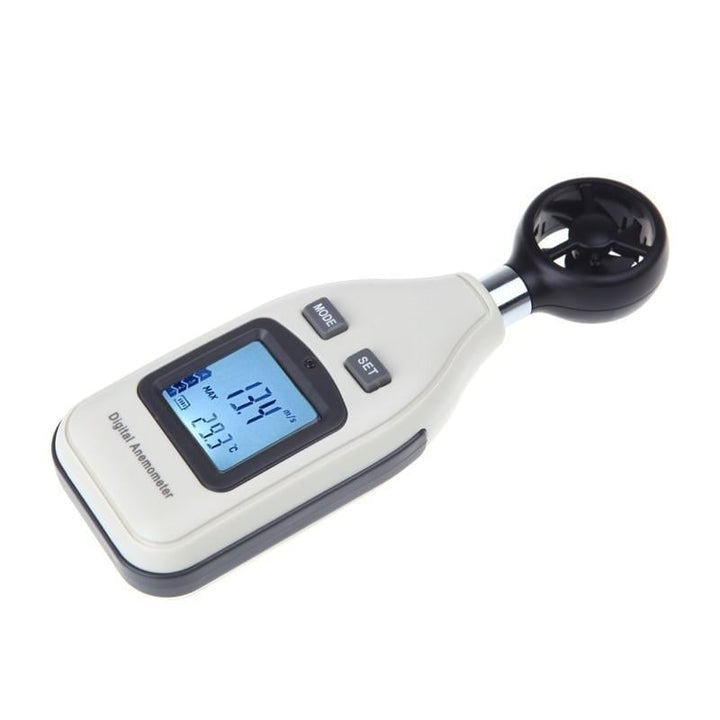 Digital Air Velocity Temperature Anemometer Wind Speed Meter Thermometer LCD Image 5