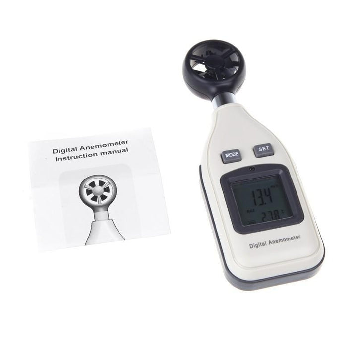 Digital Air Velocity Temperature Anemometer Wind Speed Meter Thermometer LCD Image 6