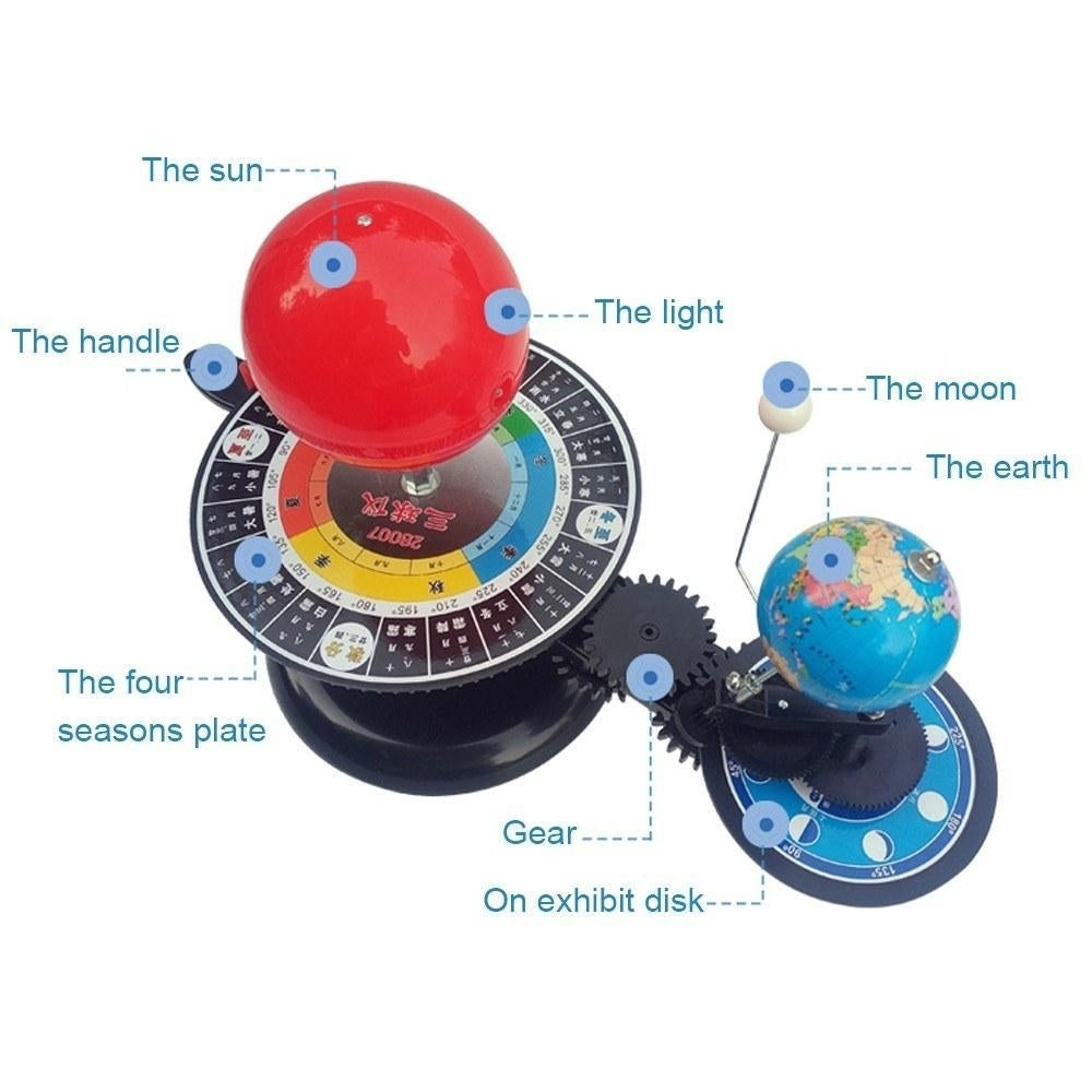 DIY Solar System Model Globe Earth S-un Moon Orbital Planetarium Educational Teaching Tool Image 4