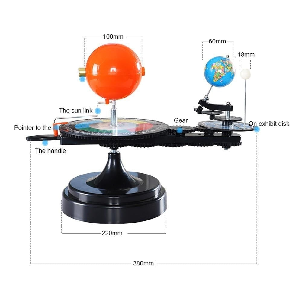 DIY Solar System Model Globe Earth S-un Moon Orbital Planetarium Educational Teaching Tool Image 7