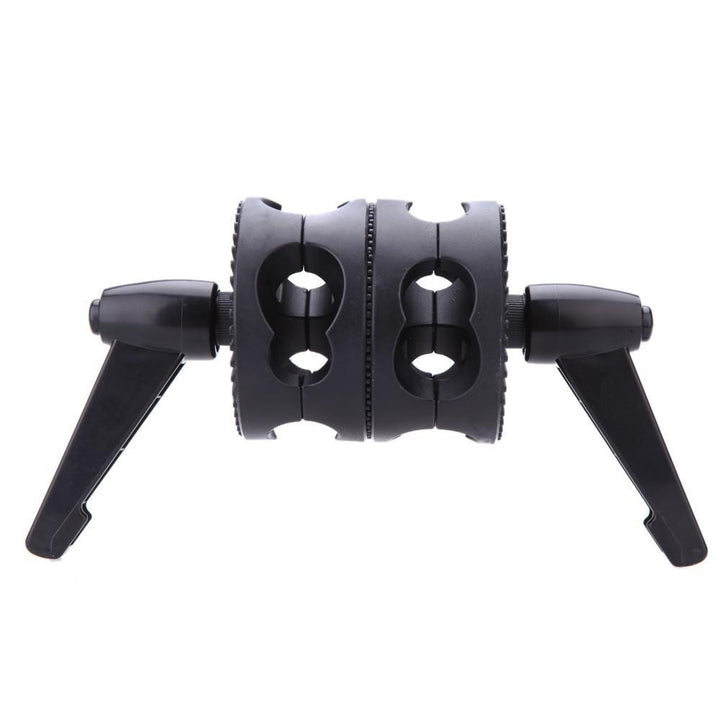 Dual Swiveling Grip Head Angle Clamp for Photo Studio Boom Arm Reflector Holder Stand Image 6