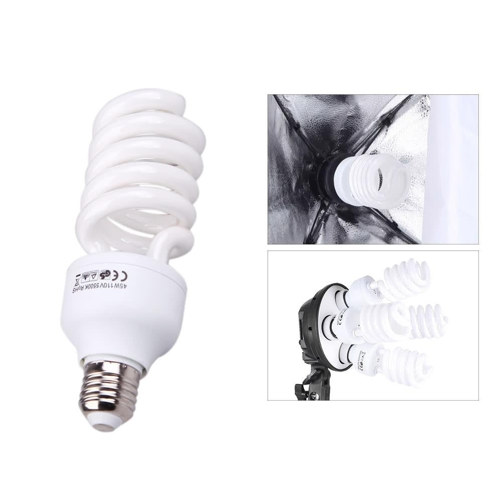 E27 110V 5500K 45W Photo Studio Bulb Video Light Photography Daylight Lamp Image 7