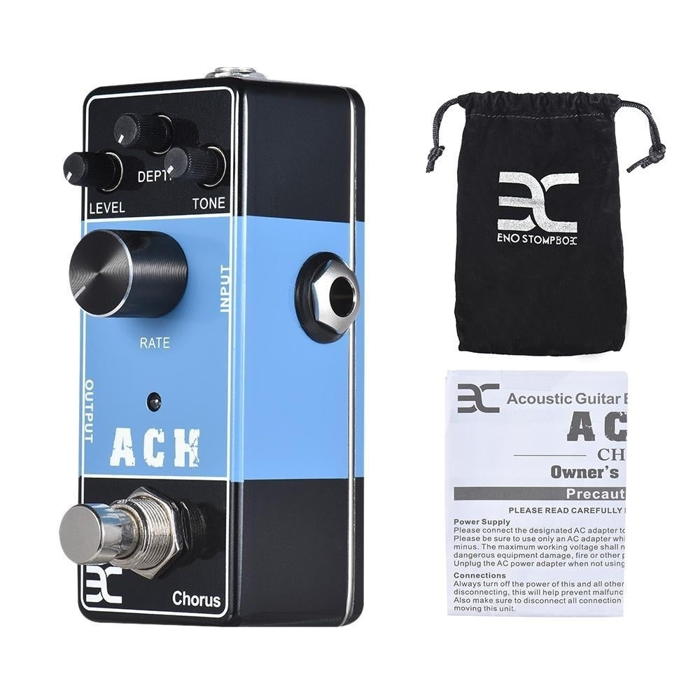 ENO EX Acoustic Guitar Effects Pedal Series ACH Chorus Effect Full Metal Shell True Bypass Image 6