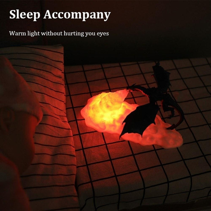 Fire Dragon Lamp Warm Night Light USB Rechargeable Home Decoration 110-220V Image 7