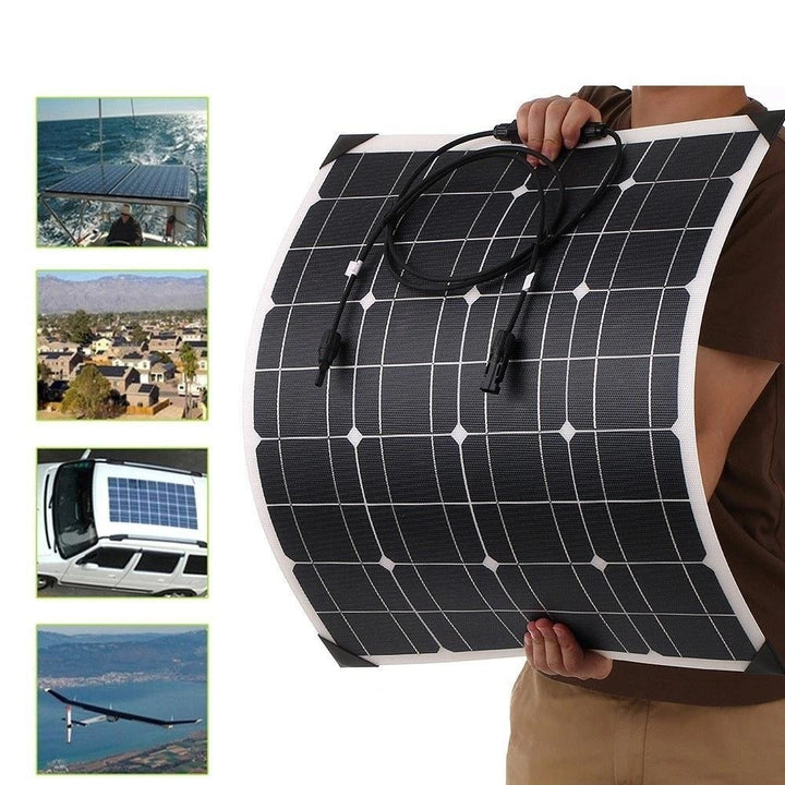 Flexible Monocrystalline Silicon Solar Panels High Conversion Rate Panel System for RV Home use Image 2