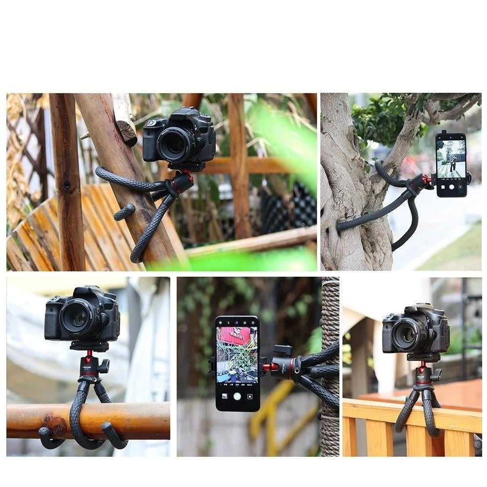 Flexible Octopus Tripod Stand 1,4 Inch Screw 2-in-1 Platform Design 360 Adjustment Ballhead Image 6