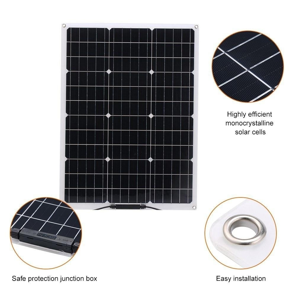 Flexible Monocrystalline Solar Panel 18V 20W Image 8