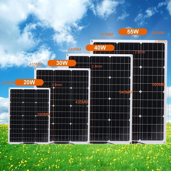 Flexible Monocrystalline Solar Panel 18V 20W Image 11