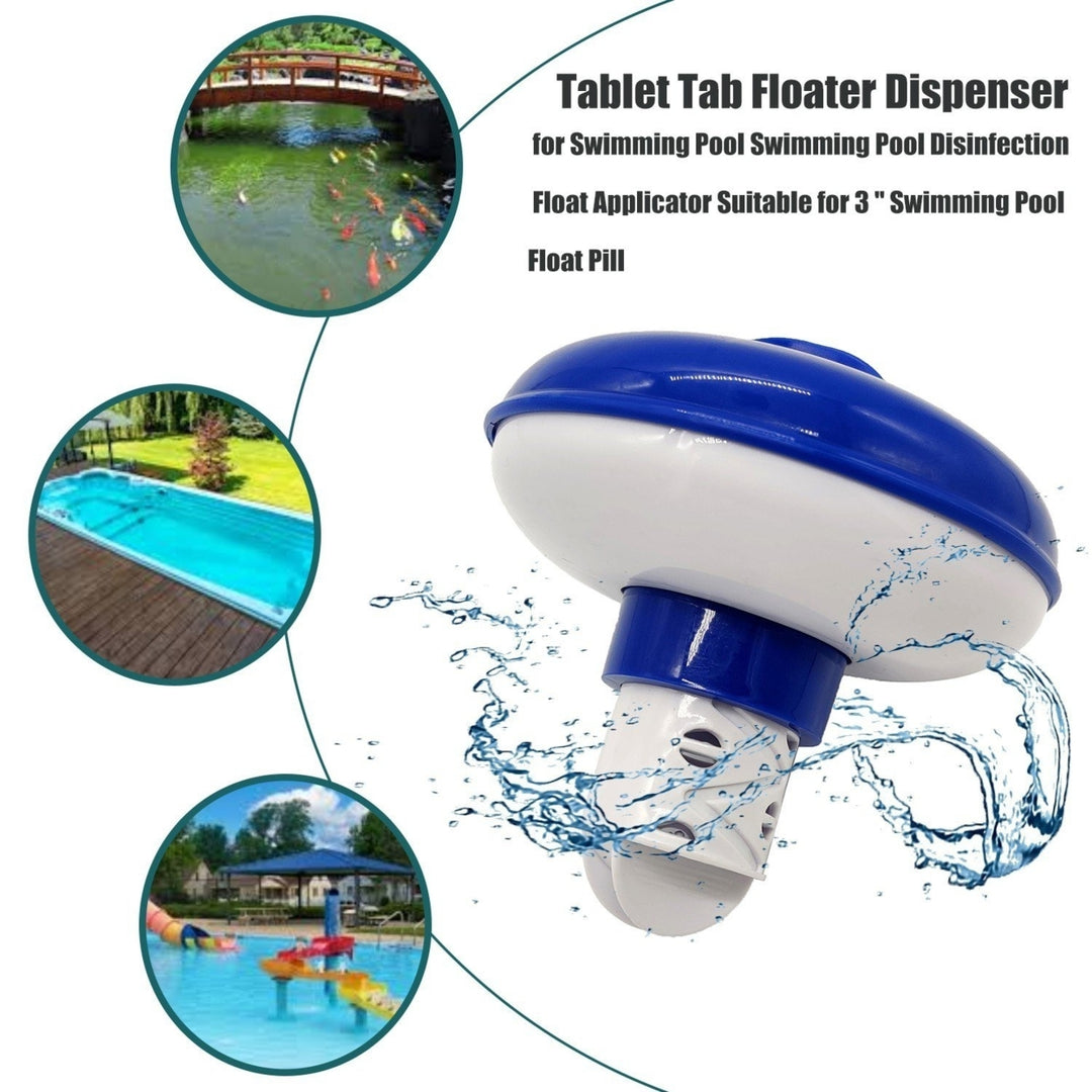 Floating Tablet Spa Chemical Dispenser Pool Chlorine Holder ,Bottom retractable Image 4